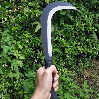 Large Rubber Handle Sickle - Gardening Pruning and Firewood Chopping Tool - ZOOMNSTORE