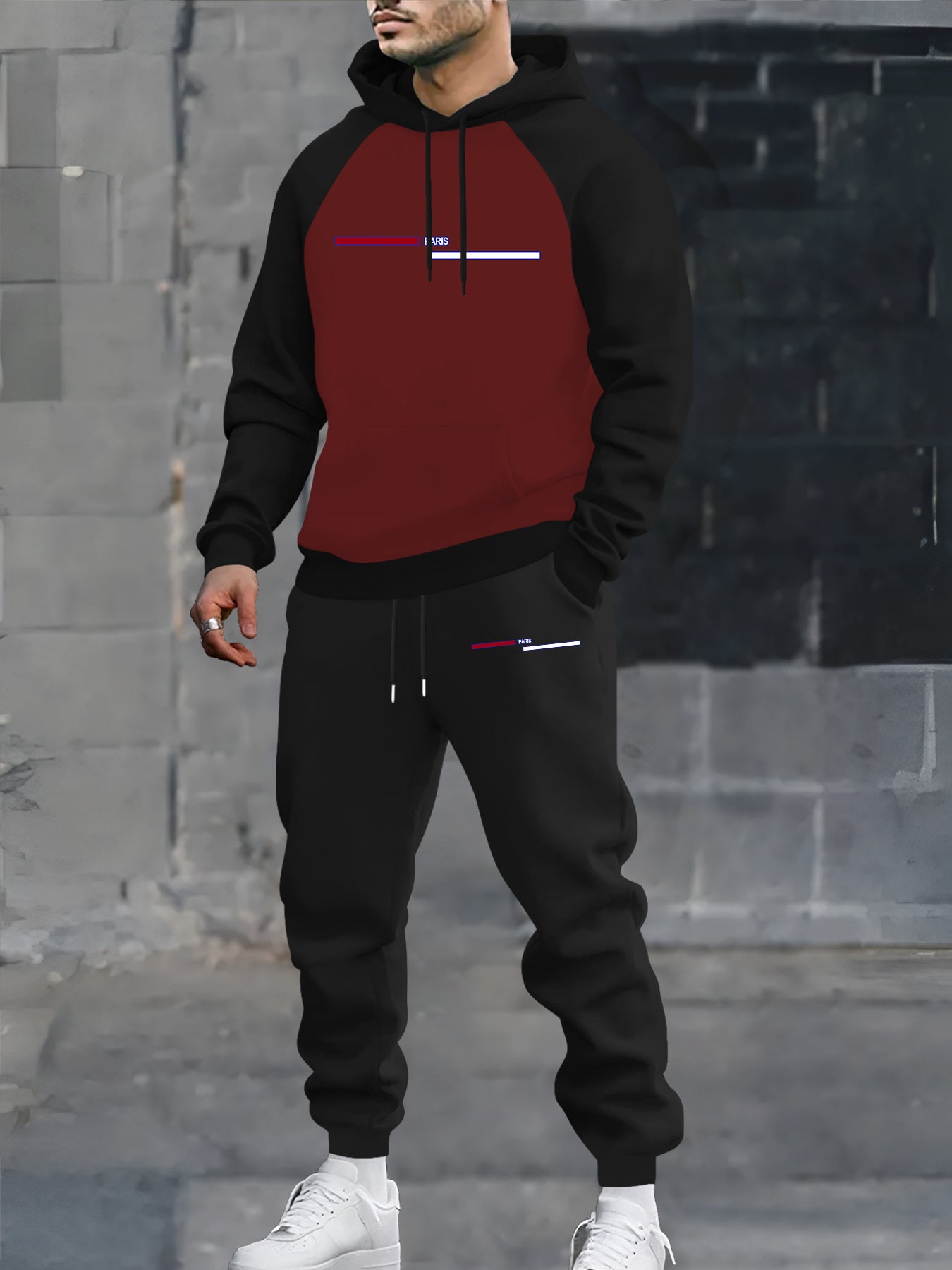 Unisex Fall Knit Hoodie and Pants Set - Casual Sportswear for Adults - ZOOMNSTORE
