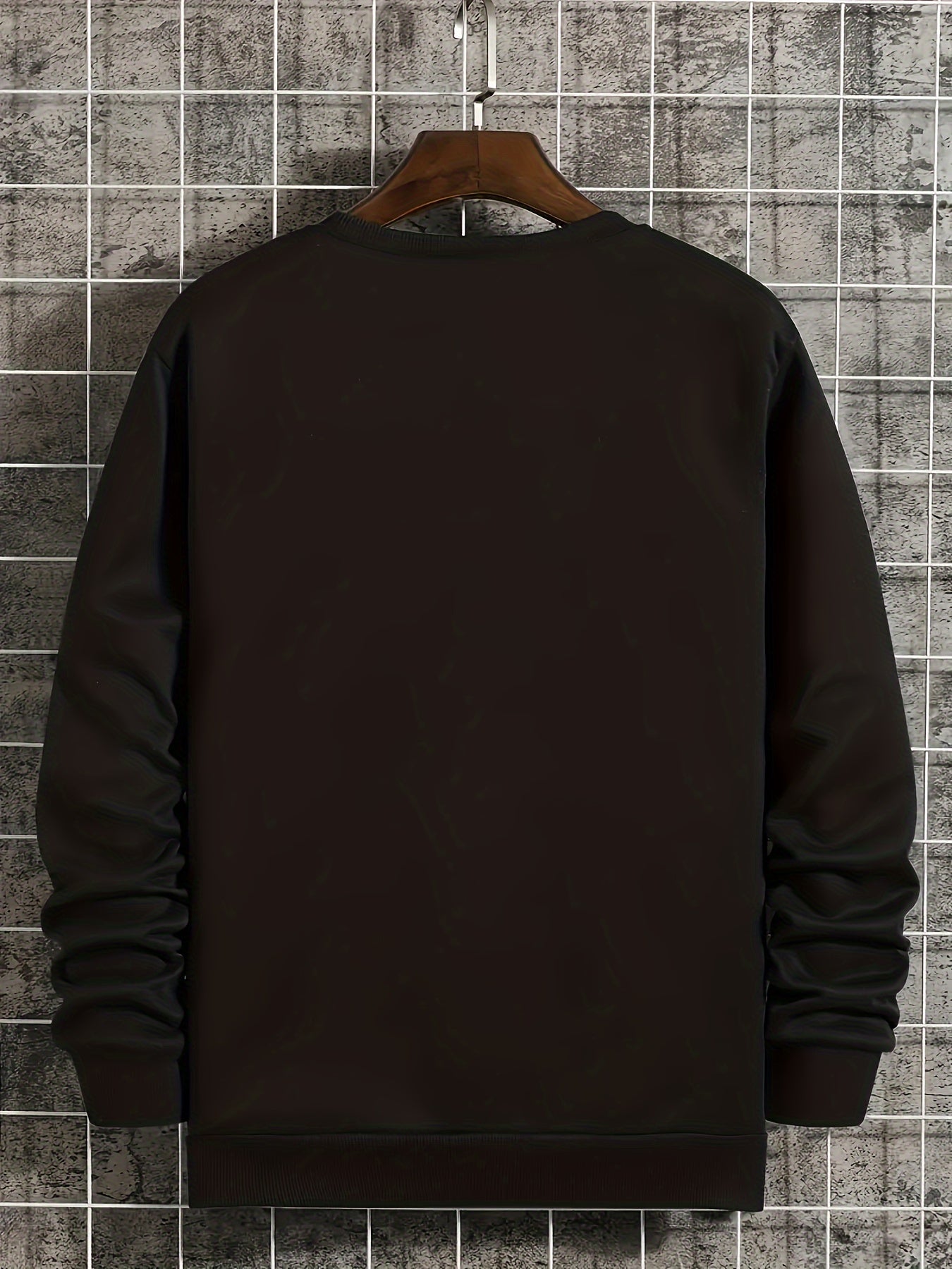 Monogrammed Mens Pullover Sweatshirt - Casual Autumn Winter Jacket - ZOOMNSTORE
