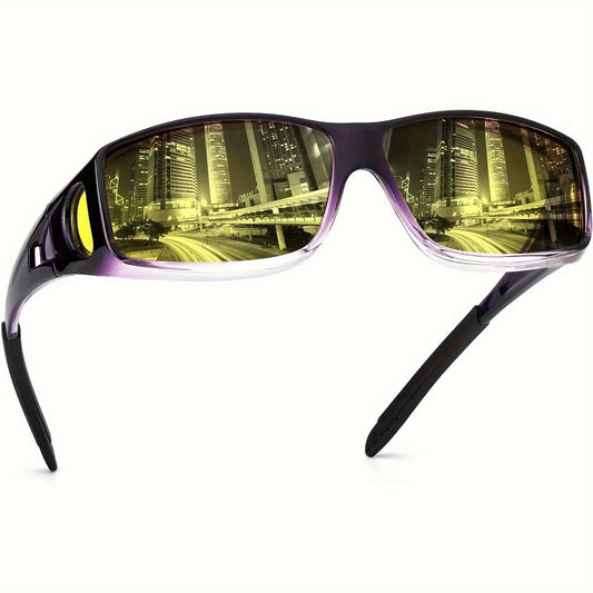 Night Vision Glasses - Polarized Anti-Glare Fit Over Eyewear for Men  Women - ZOOMNSTORE