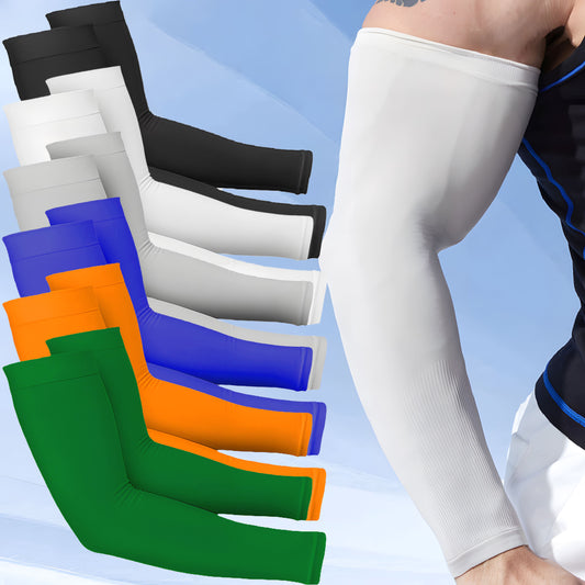 Breathable Cooling Compression Arm Sleeves - Moisture-Wicking Stretch for Driving Golfing Fishing Hiking - 6 Pairs - ZOOMNSTORE