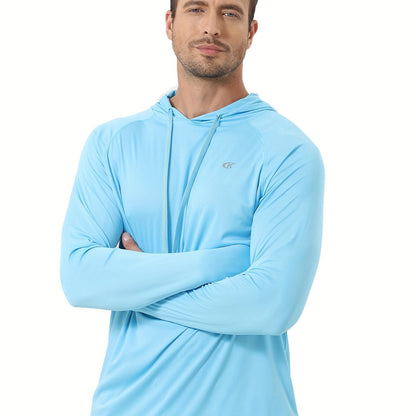 One Hooded Sweatshirt for Beach Jogging Summer Men's Sunscreen And Sweat Absorbent Hooded Sweatshirt, For Beach Jogging Training - ZOOMNSTORE