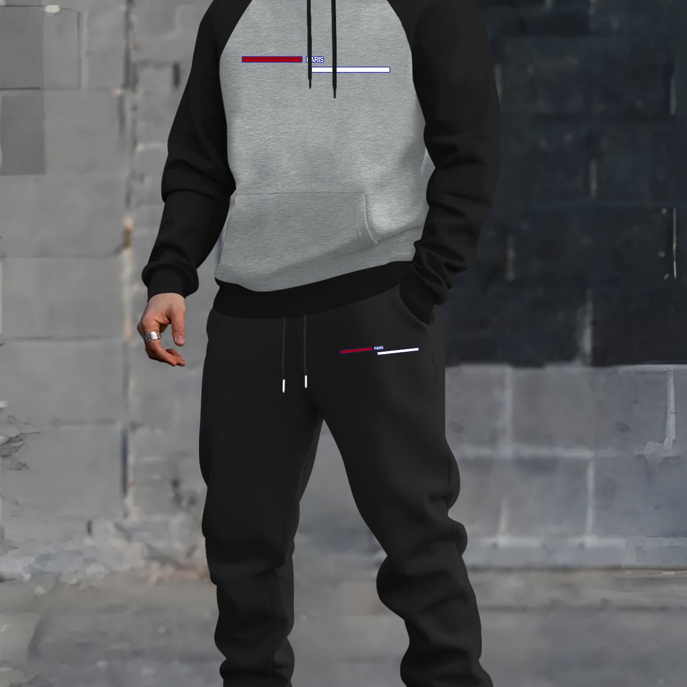 Unisex Fall Knit Hoodie and Pants Set - Casual Sportswear for Adults - ZOOMNSTORE
