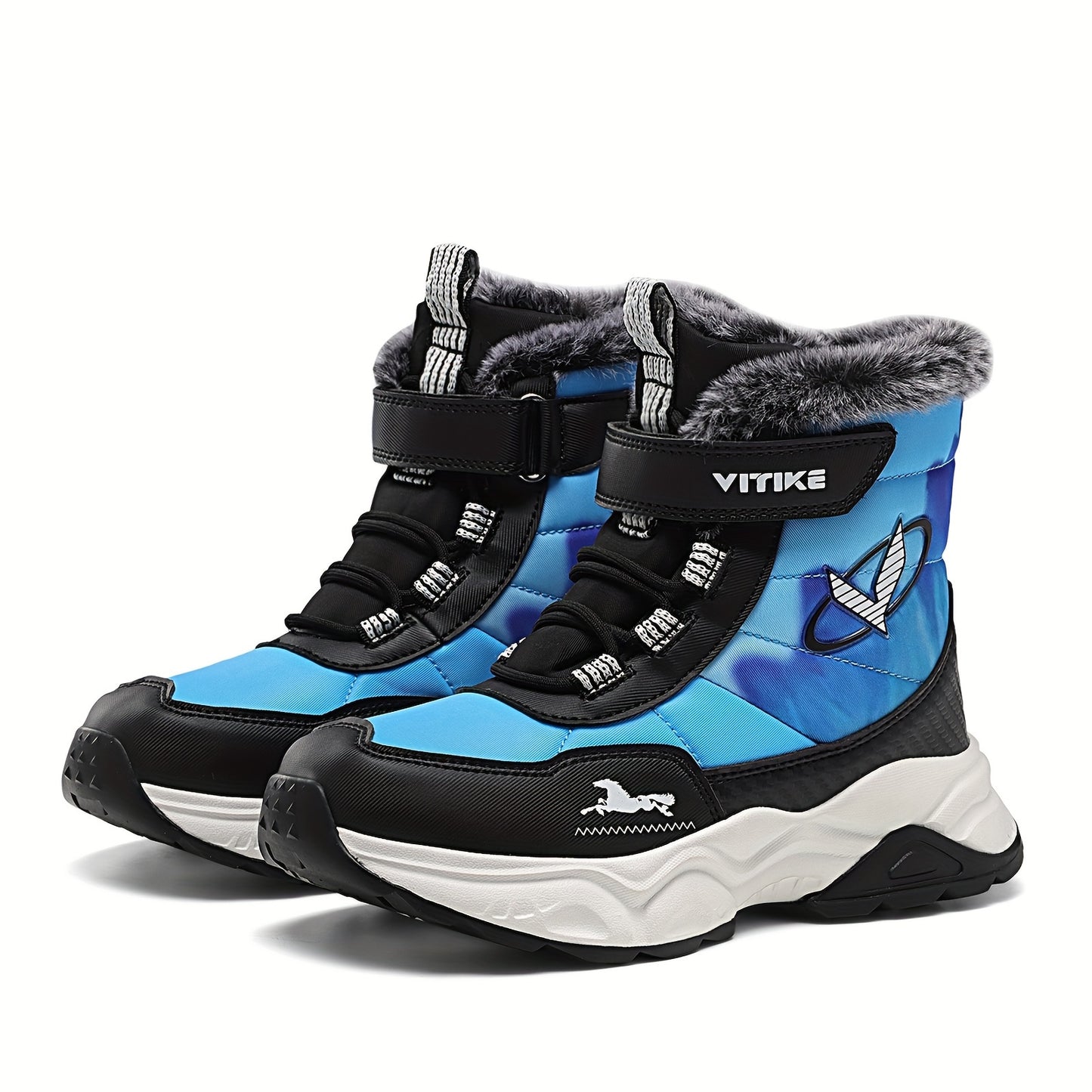 Kids Warm Winter Hiking Boots - Snow Trekking Footwear - ZOOMNSTORE