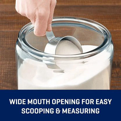 2 Gallon Glass Storage Jar with Lid Wide Mouth Food Container Perfect Dry Goods Candy Cookies Flour Rice Coffee Spices - ZOOMNSTORE