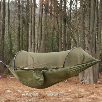 2-Person Camping Hammock with Mosquito Net - Portable Outdoor Sleeping Bed - ZOOMNSTORE