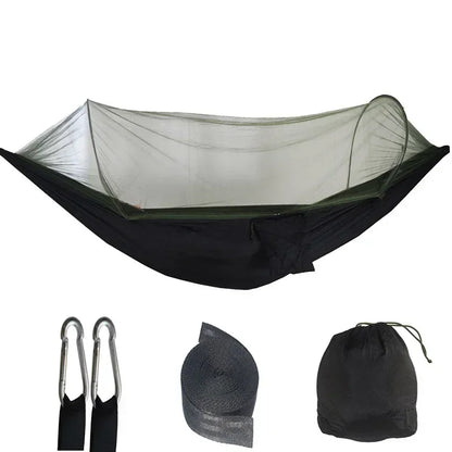 2-Person Camping Hammock with Mosquito Net - Portable Outdoor Sleeping Bed - ZOOMNSTORE