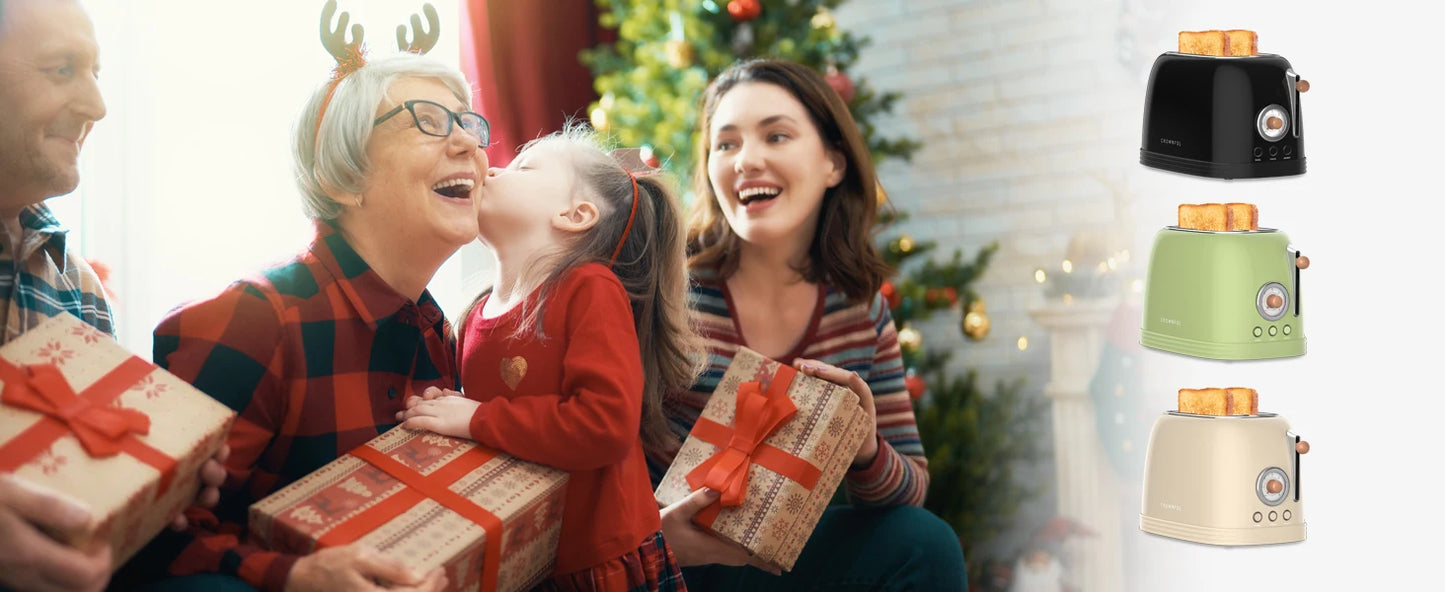 Stainless Steel 2-Slice Toaster - Extra Wide Slots Cancel Defrost  Bagel Functions - ZOOMNSTORE