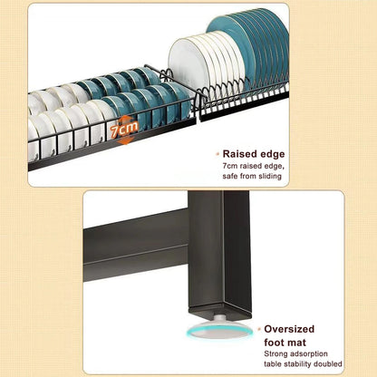 Stretchable 2-Tier Kitchen Sink Storage Rack - Multifunctional Dish Organizer - ZOOMNSTORE