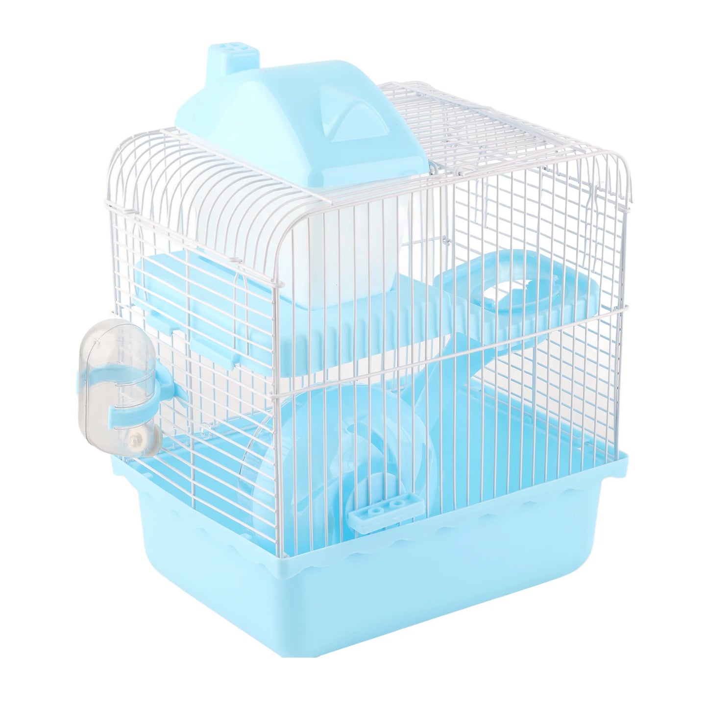 2 Tier Hamster Cage - Large Spacious Habitat With High Chassis Design & Removable Tray - ZOOMNSTORE