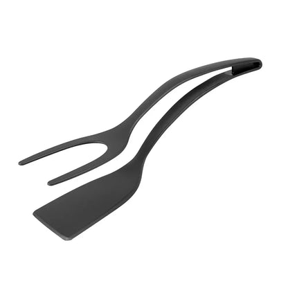 2-in-1 Nylon Grip Tongs  Egg Spatula - Kitchen Cooking Accessories - ZOOMNSTORE