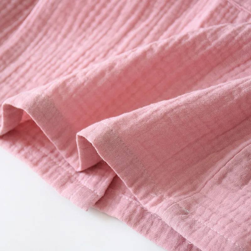 2025 Japanese Cotton Kimono Set - Unisex Pajamas  Home Service Suit - ZOOMNSTORE