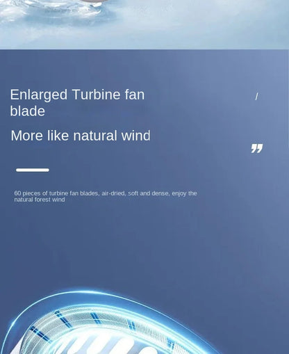 2025 Long endur New Mini Neck Mounted Fan Portable Bladeless Neck Rechargeable Air Cooler 3 Speed Mini Summer Sports Fan Outdoor - ZOOMNSTORE