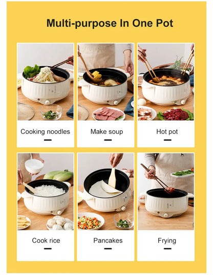 220V Electric Multi Cooker - Non-Stick Hot Pot  Rice Cooker for 1-2 People - ZOOMNSTORE