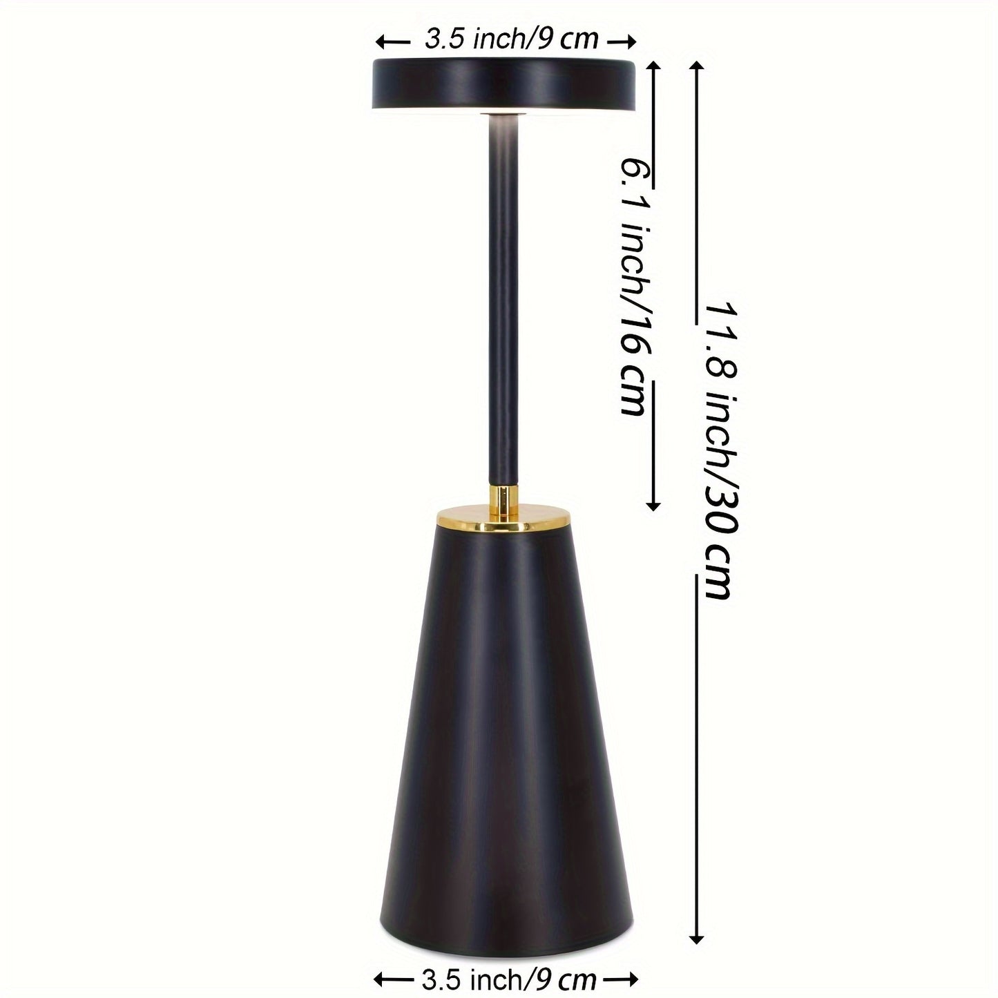 Cordless Touch Table Lamps - Dimmable USB Rechargeable Nightstand Lights for Bedroom Camping Office and Living Room - ZOOMNSTORE