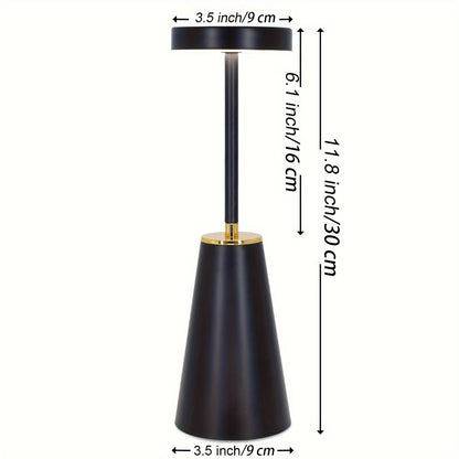 Cordless Touch Table Lamps - Dimmable USB Rechargeable Nightstand Lights for Bedroom Camping Office and Living Room - ZOOMNSTORE