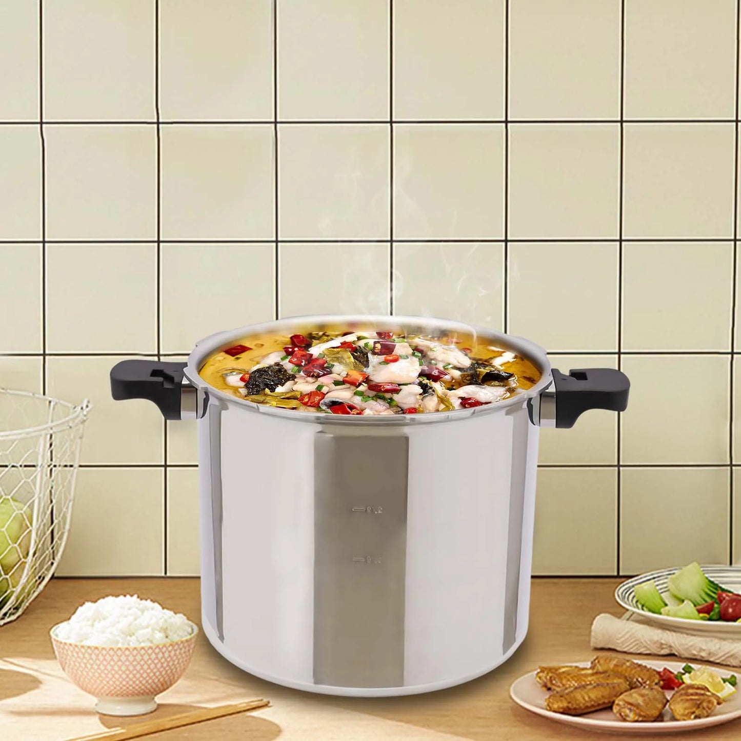 23 Quart Pressure Canner  Cooker - Extra-Large with Safety Valve  Pressure Gauge 13PSI - ZOOMNSTORE