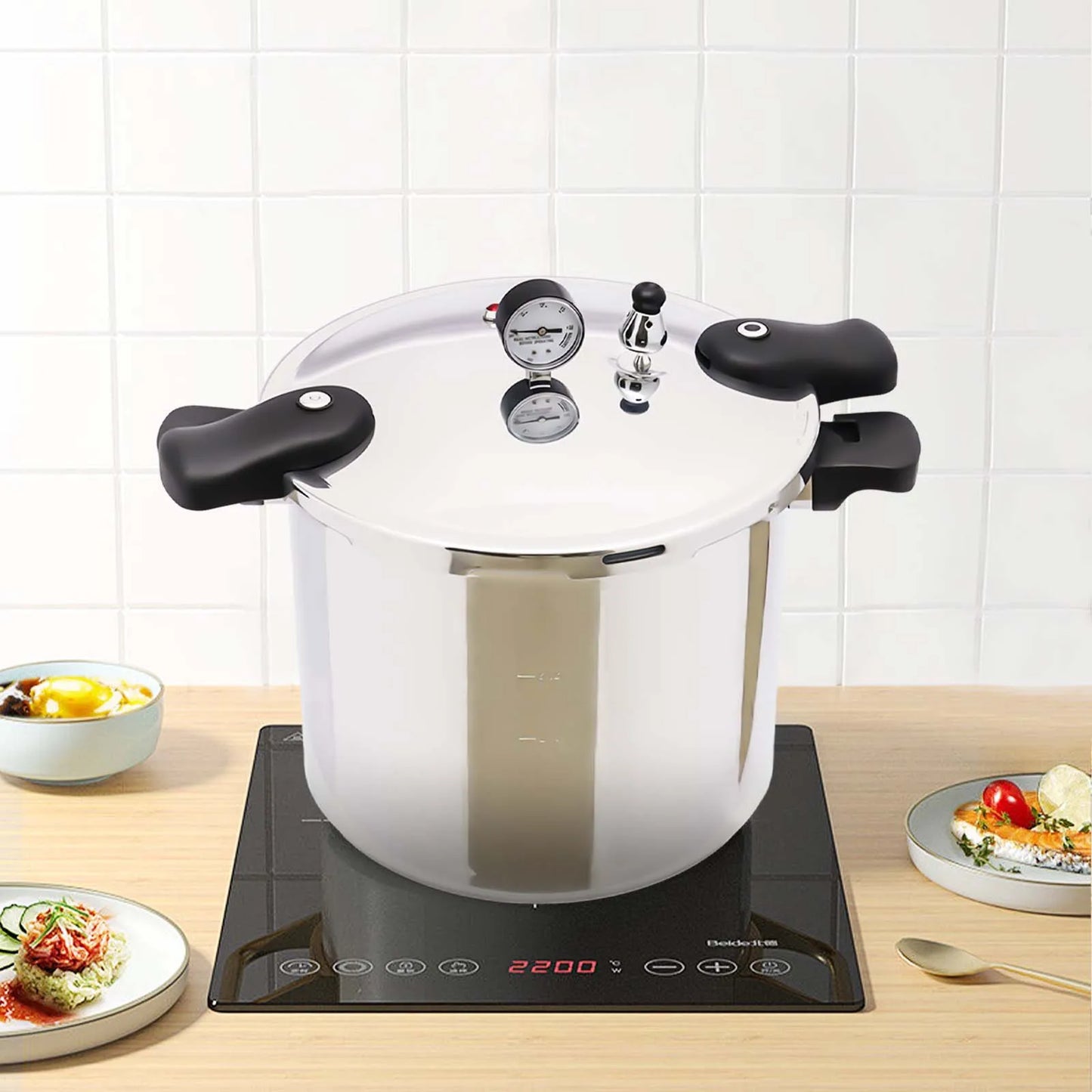23 Quart Pressure Canner  Cooker - Extra-Large with Safety Valve  Pressure Gauge 13PSI - ZOOMNSTORE