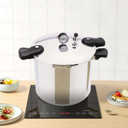 23 Quart Pressure Canner  Cooker - Extra-Large with Safety Valve  Pressure Gauge 13PSI - ZOOMNSTORE