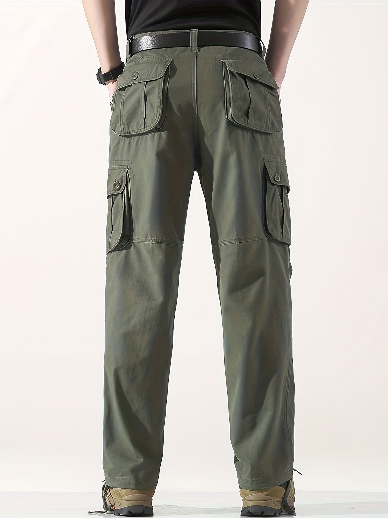 Mens Tactical Cargo Trousers - 100 Cotton Outdoor Work Pants - ZOOMNSTORE
