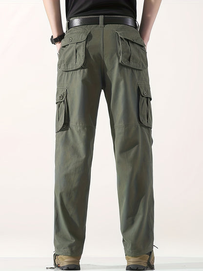 Mens Tactical Cargo Trousers - 100 Cotton Outdoor Work Pants - ZOOMNSTORE