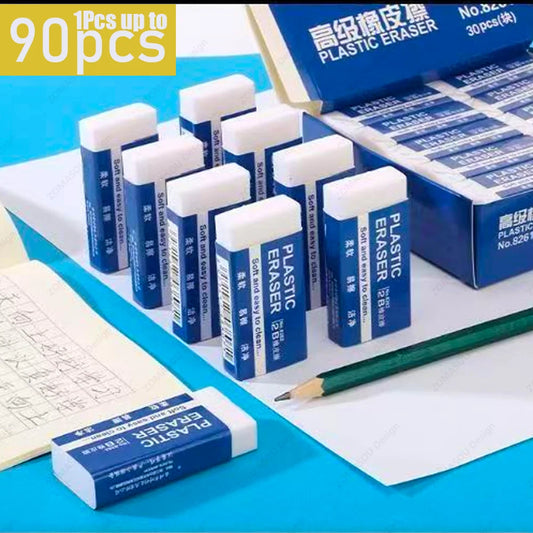 1-90Pcs Soft 2B Pencil Eraser PVC Plastic Rubber Eraser Sketches Paintings Fine Arts Eraser for School Office Drawing Sketches - ZOOMNSTORE