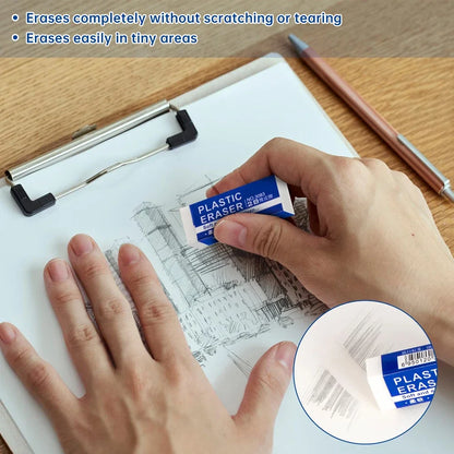1-90Pcs Soft 2B Pencil Eraser PVC Plastic Rubber Eraser Sketches Paintings Fine Arts Eraser for School Office Drawing Sketches - ZOOMNSTORE