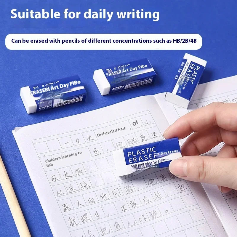 Soft 2B Eraser White Made in China, Plastic Rubber Pencil Eraser Students Drawing Tool, Sketches Paintings Fine Arts Eraser - ZOOMNSTORE