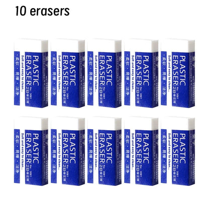 Soft 2B Eraser White Made in China, Plastic Rubber Pencil Eraser Students Drawing Tool, Sketches Paintings Fine Arts Eraser - ZOOMNSTORE