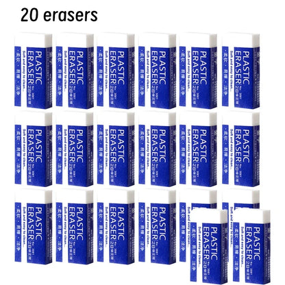 Soft 2B Eraser White Made in China, Plastic Rubber Pencil Eraser Students Drawing Tool, Sketches Paintings Fine Arts Eraser - ZOOMNSTORE