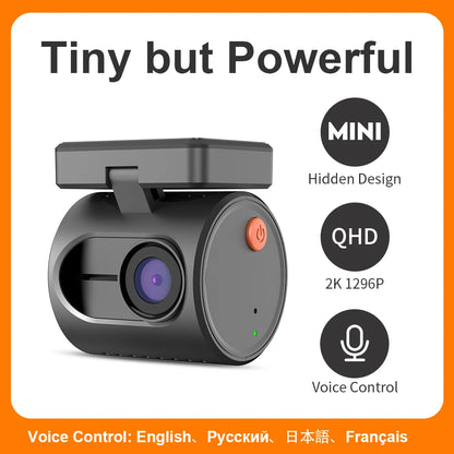 2K Dash Camera - KAWA MINI 3 with Night Vision WiFi Voice Control and Emergency Recording - ZOOMNSTORE