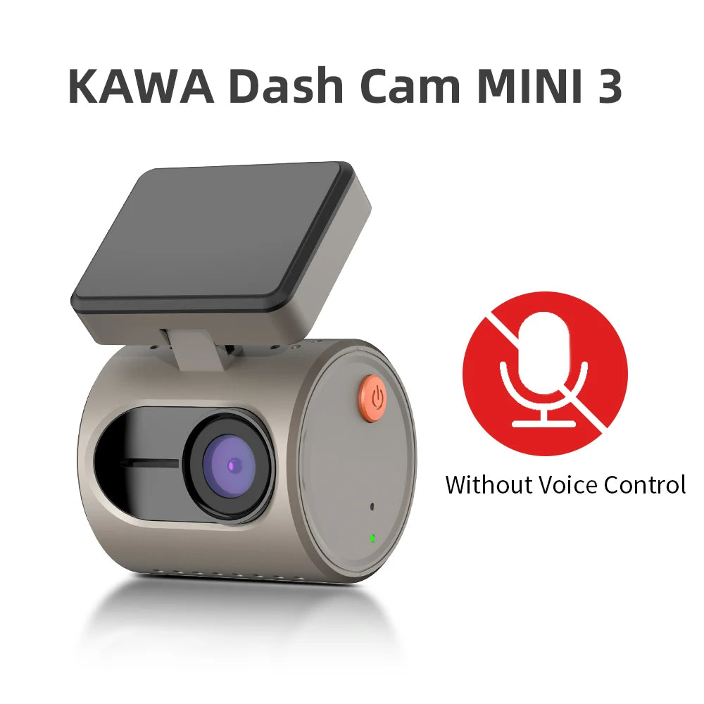 2K Dash Camera - KAWA MINI 3 with Night Vision WiFi Voice Control and Emergency Recording - ZOOMNSTORE