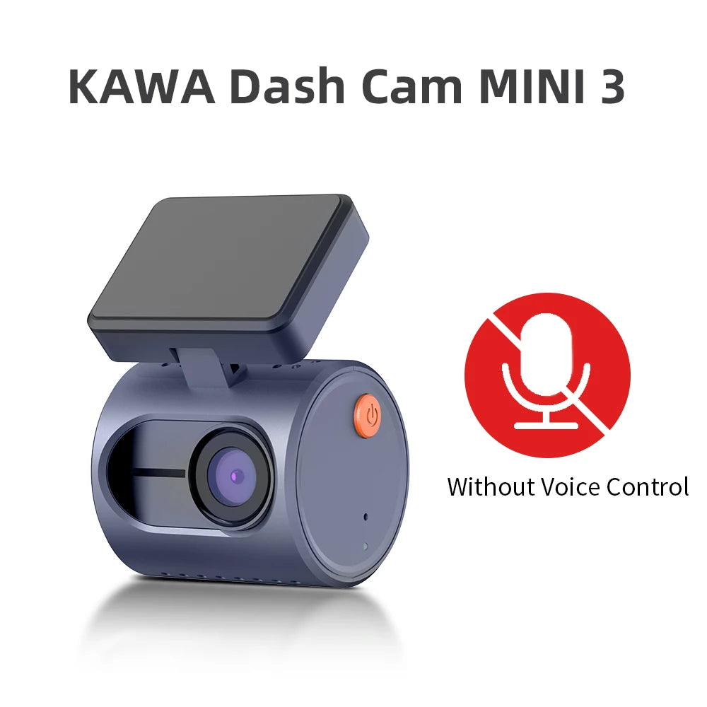 2K Dash Camera - KAWA MINI 3 with Night Vision WiFi Voice Control and Emergency Recording - ZOOMNSTORE
