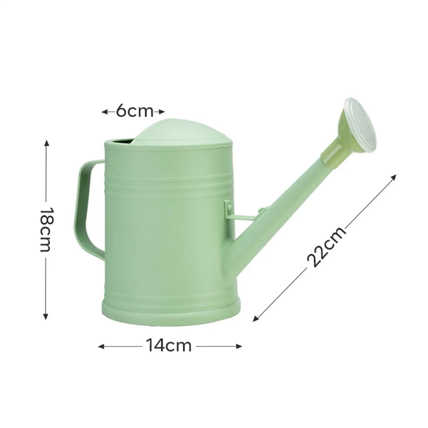2L Watering Can Long Spout - Portable Plant Waterer with Sprinkler Head - ZOOMNSTORE