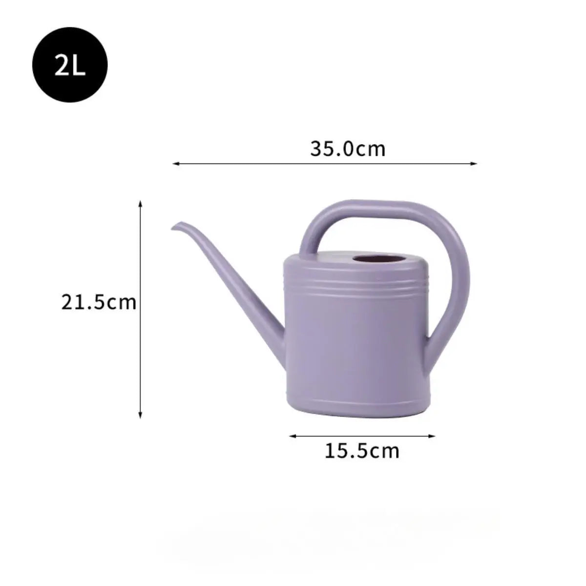 2L Watering Can Long Spout - Portable Plant Waterer with Sprinkler Head - ZOOMNSTORE