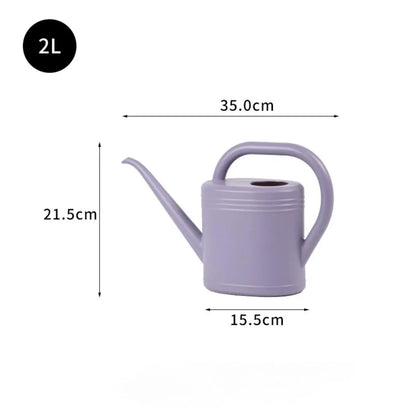 2L Watering Can Long Spout - Portable Plant Waterer with Sprinkler Head - ZOOMNSTORE