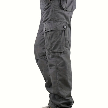 Mens Tactical Cargo Trousers - 100 Cotton Outdoor Work Pants - ZOOMNSTORE