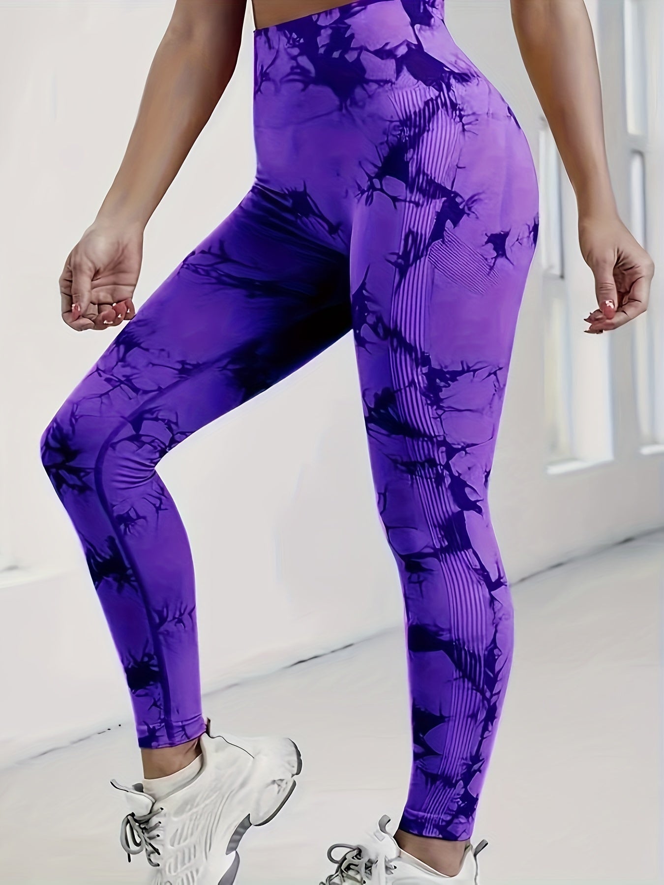 High Waist Tie-Dye Yoga Pants - Tummy Control Butt Lifting Leggings for Gym  Daily Wear - ZOOMNSTORE