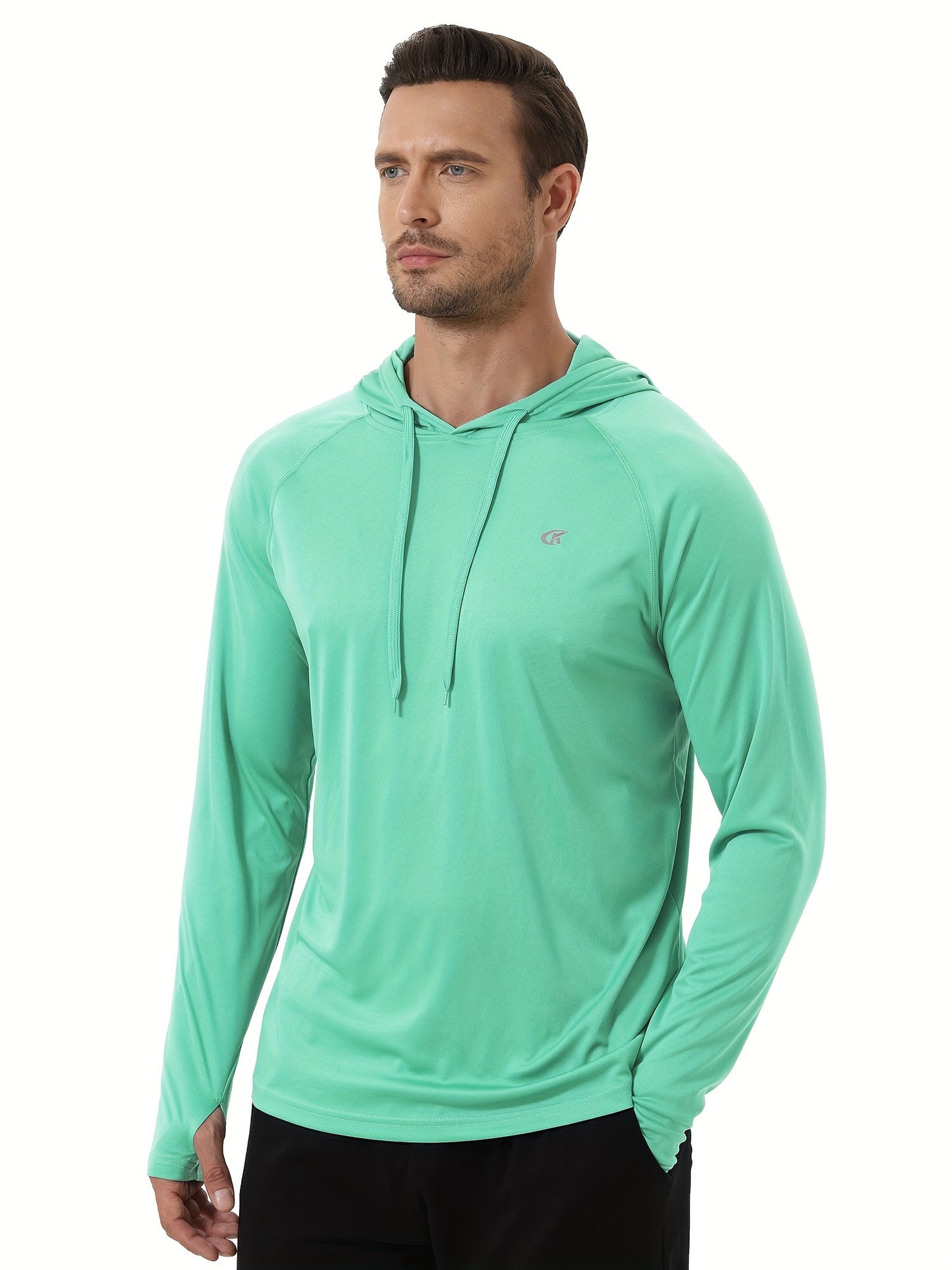One Hooded Sweatshirt for Beach Jogging Summer Men's Sunscreen And Sweat Absorbent Hooded Sweatshirt, For Beach Jogging Training - ZOOMNSTORE
