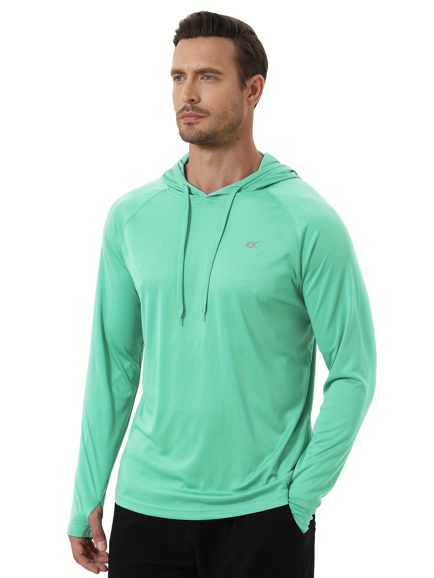 One Hooded Sweatshirt for Beach Jogging Summer Men's Sunscreen And Sweat Absorbent Hooded Sweatshirt, For Beach Jogging Training - ZOOMNSTORE