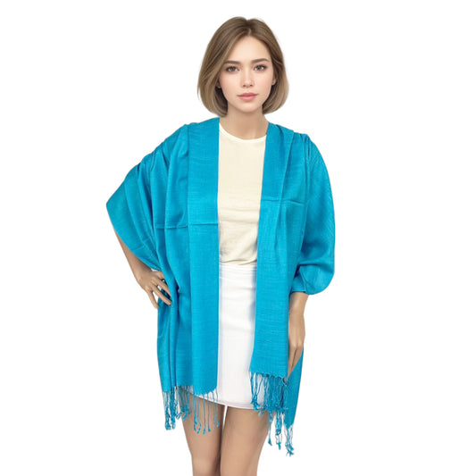 Silky Light Wedding Pashmina Scarf - Elegant Bridal Wrap - ZOOMNSTORE