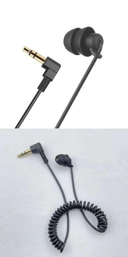 3.5mm Spring Earphones - Wired In-Ear Headphones With Heavy Bass & Extendable Cable - ZOOMNSTORE