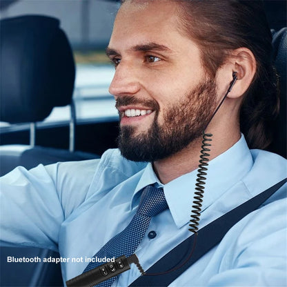 3.5mm Spring Earphones - Wired In-Ear Headphones With Heavy Bass & Extendable Cable - ZOOMNSTORE