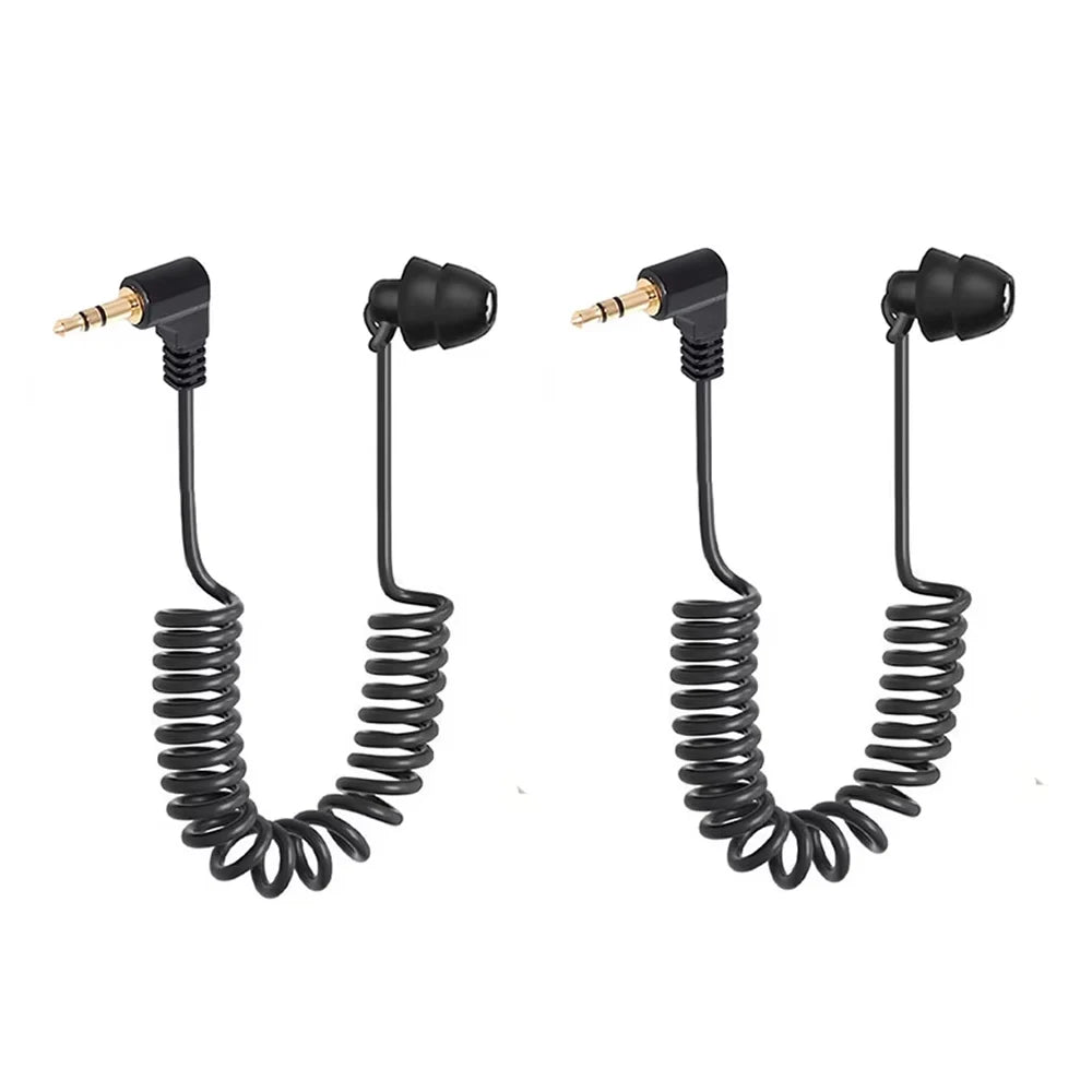 3.5mm Spring Earphones - Wired In-Ear Headphones With Heavy Bass & Extendable Cable - ZOOMNSTORE