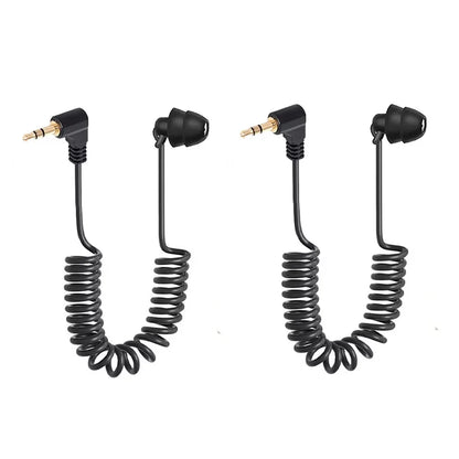 3.5mm Spring Earphones - Wired In-Ear Headphones With Heavy Bass & Extendable Cable - ZOOMNSTORE