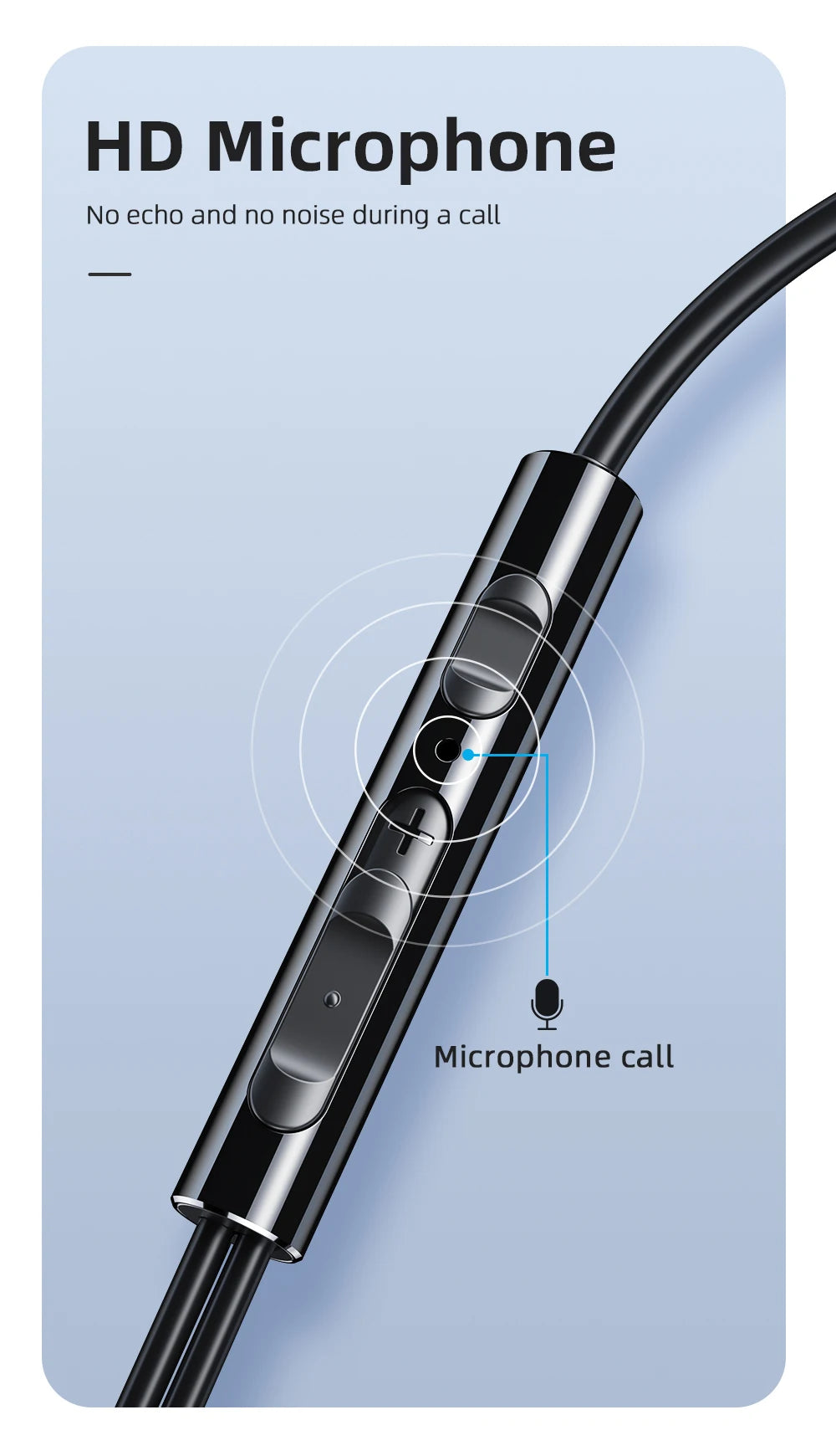 3.5mm Wired Earphones - In Ear Headphones With HD Microphone & Noise Cancelling - ZOOMNSTORE