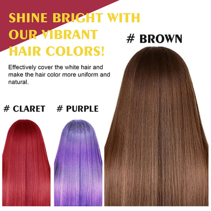 3-in-1 Hair Dye Shampoo - Nourishing Black Hair Color  Repair - ZOOMNSTORE