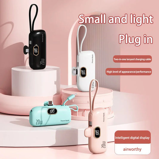 Mini Convenient Mobile Power Bank 30000mah Portable Fast Charging  suitable for iPhone 16 15 14 Samsung Xiaomi External Battery - ZOOMNSTORE