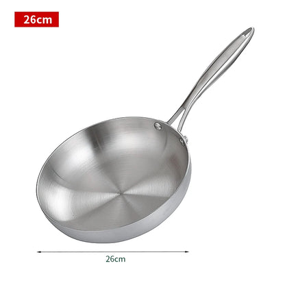304 Stainless Steel Non-Stick Frying Pan - Induction  Gas Stove Compatible Cookware - ZOOMNSTORE