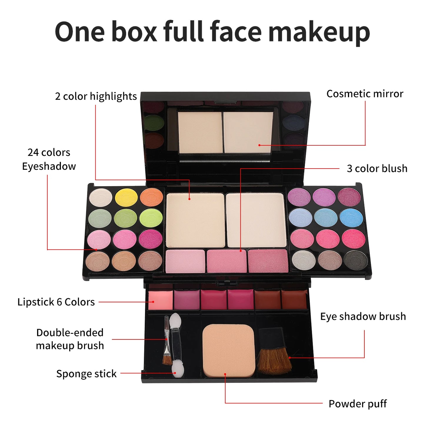 35 Color Pearl Eye Shadow Palette - Nude Makeup Set for Women - ZOOMNSTORE